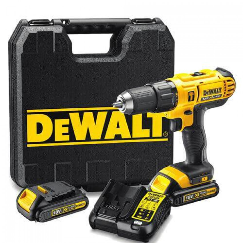 Дриль-шуруповерт акумуляторний безщітковий ударний DeWALT DCD776C2-DCD776C2