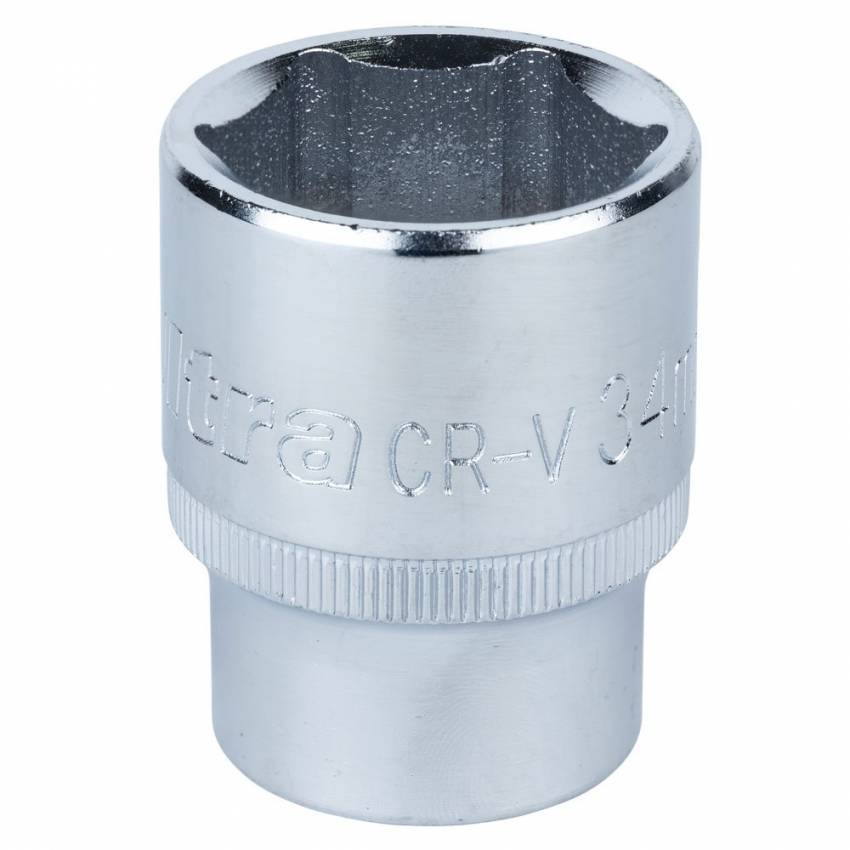 Насадка шестигранна 3/4" 34мм CrV ULTRA (6075342)-6075342