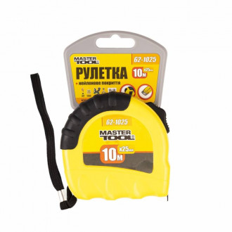 Рулетка MASTERTOOL &quot;Shiftlock&quot; 10 м 25 мм нейлонове покриття 62-1025