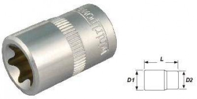 Головка Е-10 1/4&quot; (внутр. зірочка)-[articul]