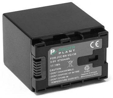 Акумулятор PowerPlant JVC BN-VG138 4750mAh-[articul]