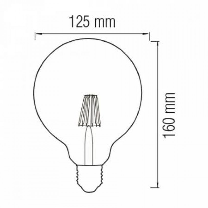 Світлодіодна лампа Filament RUSTIC MERIDIAN-6 6W E27-001-037-0006-010