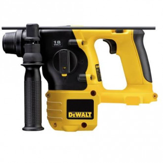 Перфораторний акумулятор SDS-Plus DeWALT, 3-режимний 18В, 2Дж (за ERTA), швидкість - 1100 об/хв, удари - 4200 об/хв, діаметри свердління бетону/дерево/метал - 20/26/13, вага 2,9 кг-[articul]