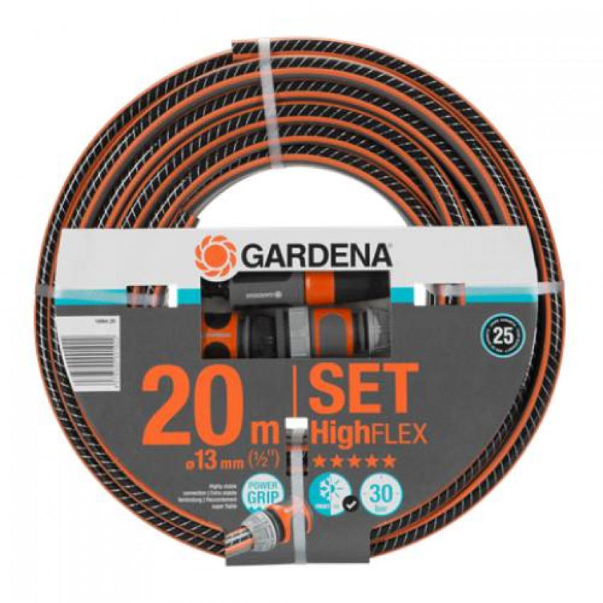 Шланг Gardena HighFlex 1/2 &quot;х 20 м + фітинги-18064-20.000.00