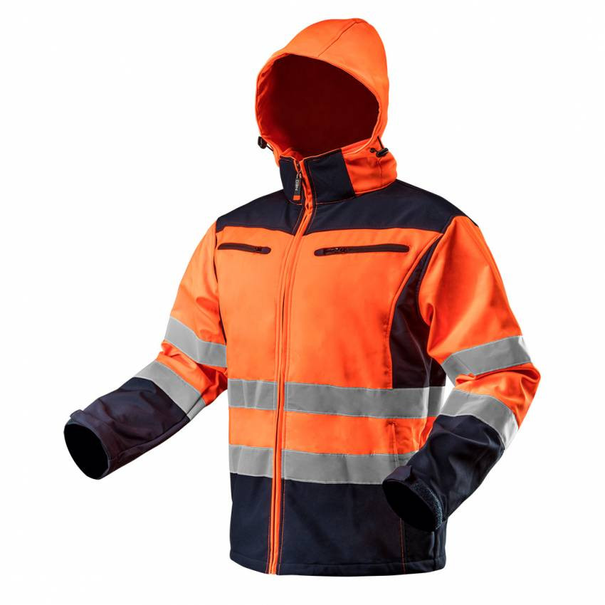 Куртка softshell світлоповертаюча; помаранчева; розмір XXXL-81-701-XXXL