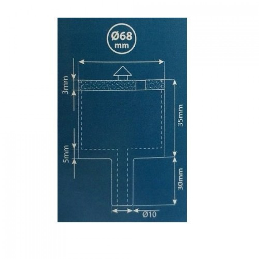 Коронка алмазна S&R D68 мм-252600068