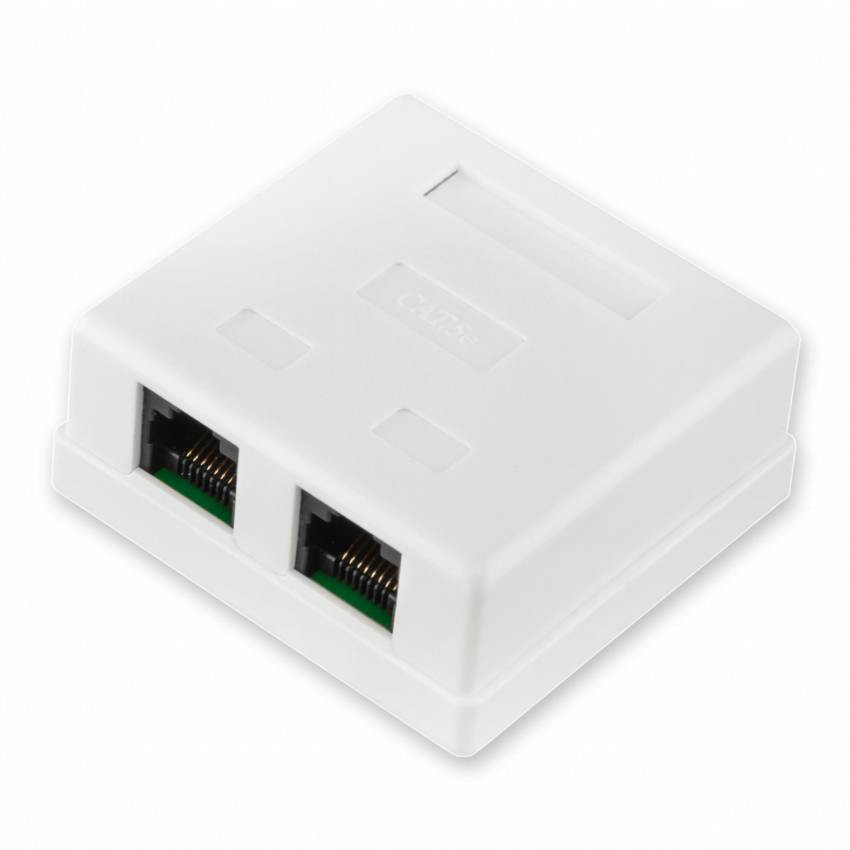 Розетка RJ-45 2-порта кат.5е UTP LP-114-