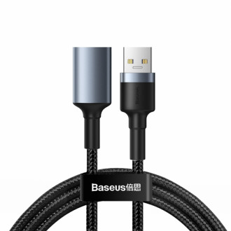 Кабель Baseus Cafule USB 3.0 Male to USB 3.0 Female 2A 1M Сірий (CADKLF-B0G)-[articul]