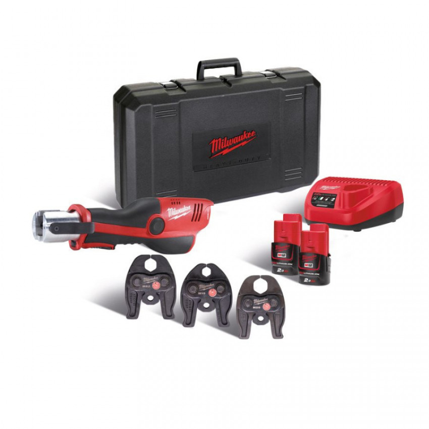 Акумуляторний прес-інструмент MILWAUKEE M12 HPT-202C M-KIT 4933443095-4933443095