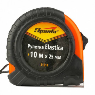 Рулетка Elastica 10 м х 25 мм, прогумований корпус, SPARTA-[articul]