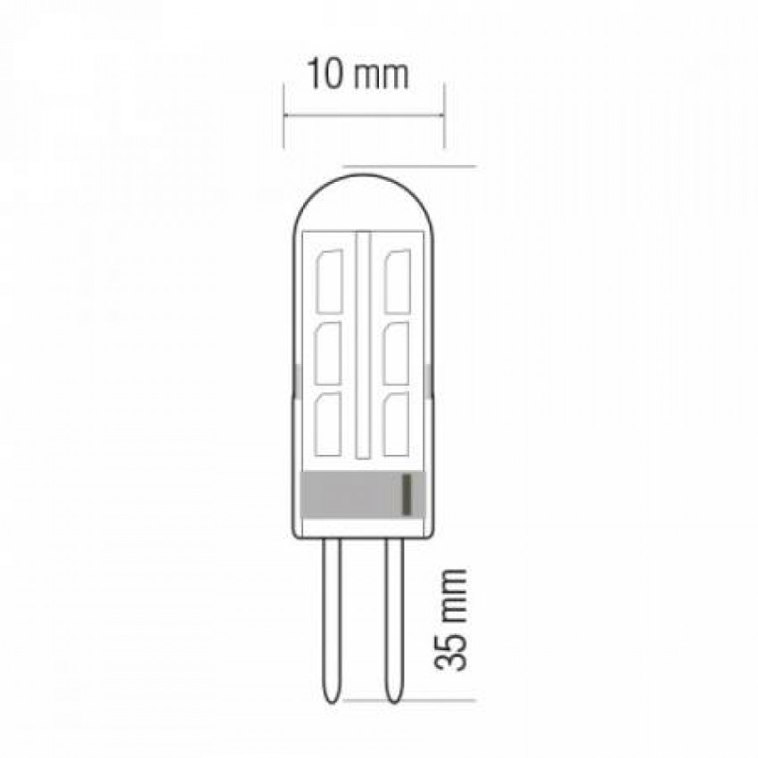 Світлодіодна лампа MIDI 1.5W G4 6400К-001-012-0002-020