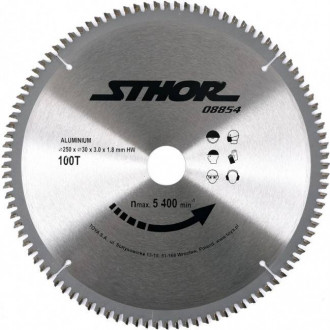 Диск пильний для алюмінію STHOR. Ø = 250/30 мм, h = 3 мм, 100 зубів-[articul]