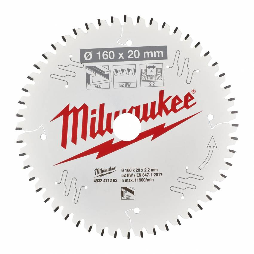 Диск пильний MILWAUKEE, Ø190/30/1,6мм-4932471301