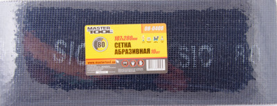 Сітка абразивна MASTERTOOL зерно 80 107х280 мм 10 шт 08-0408-[articul]