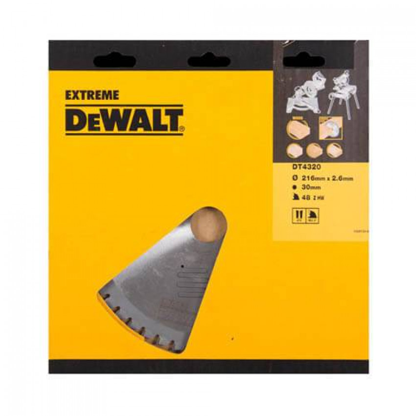 Диск пильний EXTREME WORKSHOP DeWALT DT4320-DT4320