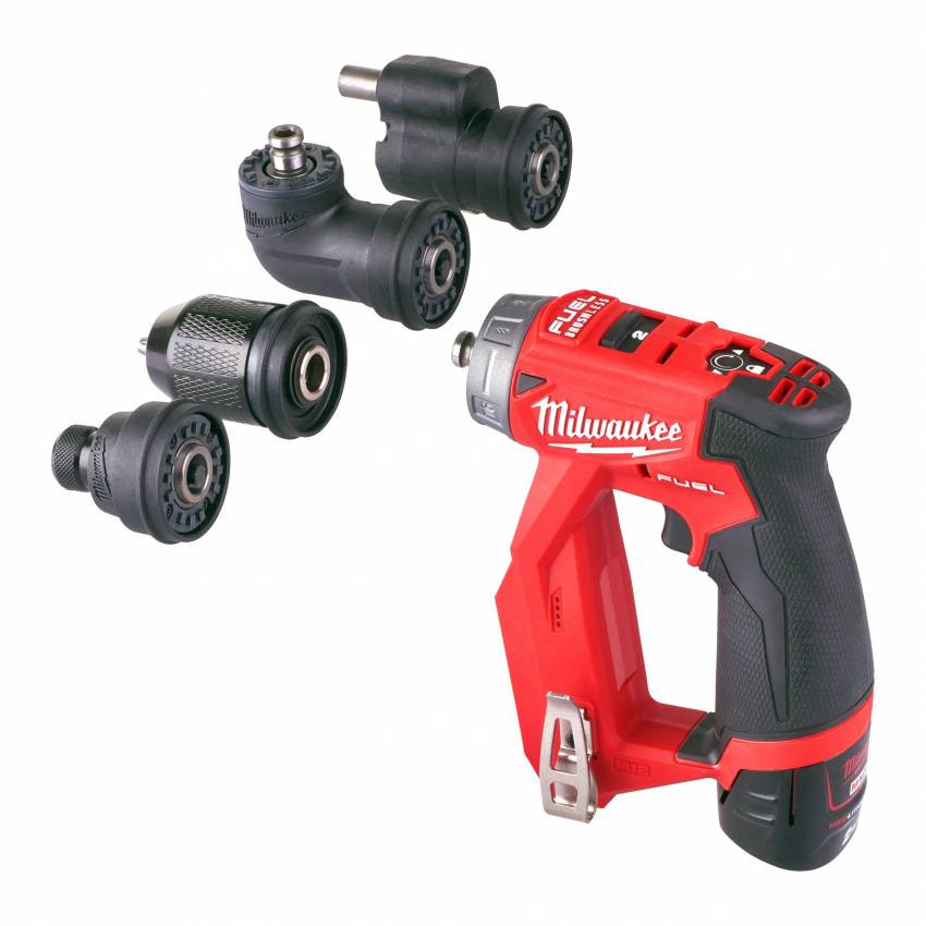 Дриль-шуруповерт акумуляторний MILWAUKEE, M12 FDDXKIT-0X, 34Нм (4 насадки FIXTEC, HD кейс)-4933471332