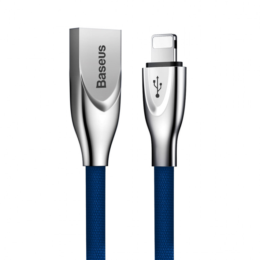 Кабель Baseus Zinc USB 2.0 to Lightning 2A 1M Синій (CALXN-03)-