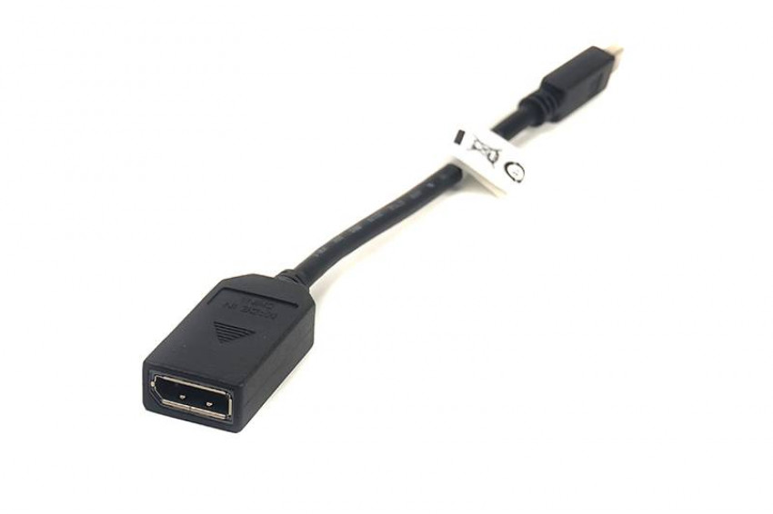 Кабель-перехідник PowerPlant mini DisplayPort (Thunderbolt) M — DisplayPort F, 0.2 м-CA910472