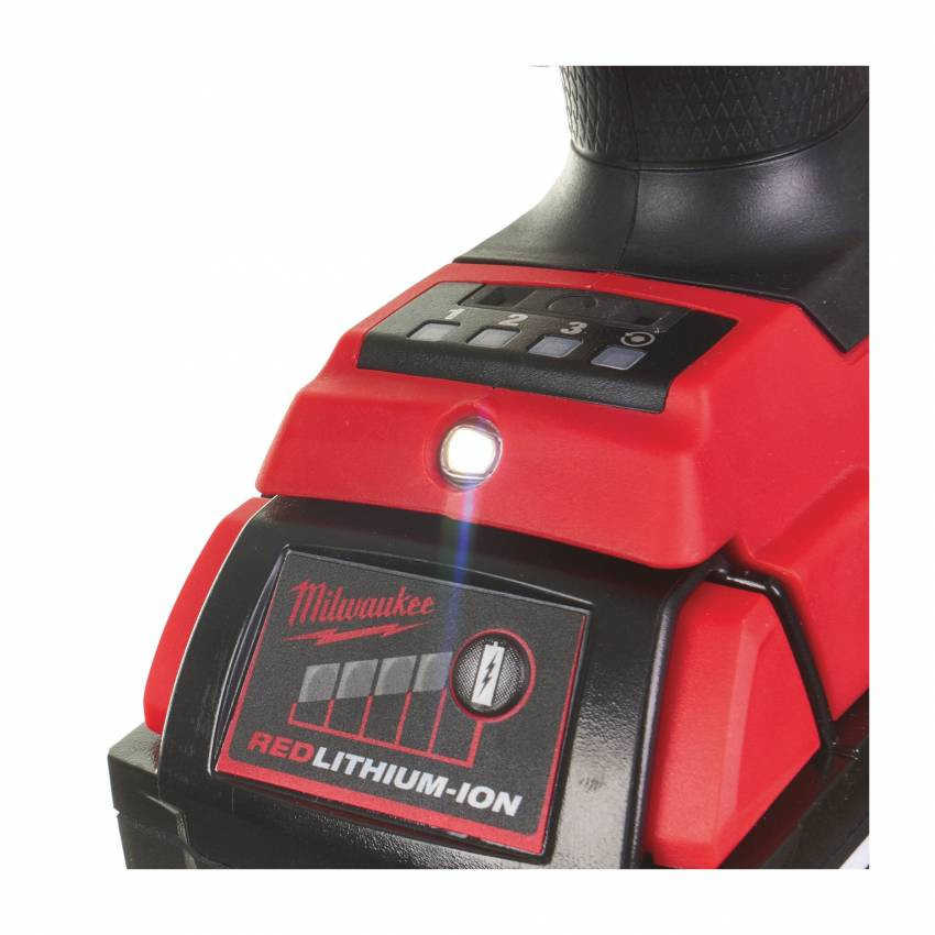 Гайкокрут акумуляторний 1/2" MILWAUKEE, M18 FHIWF12-502X, 1898Нм, (зарядний пристрій, 2 акум.Х 5Ач, HDкейс)-4933459696