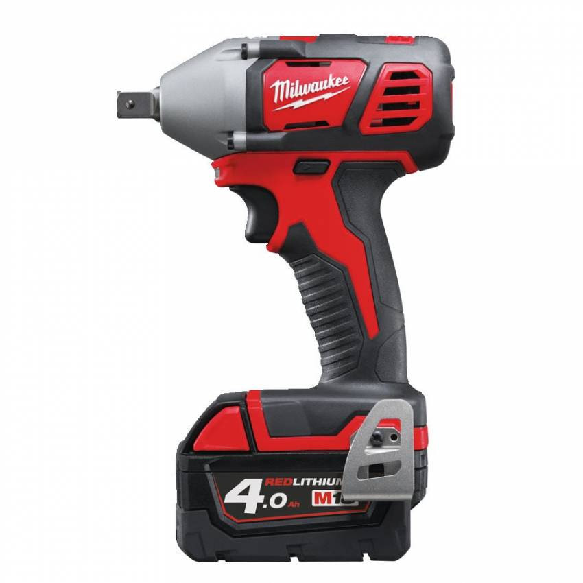 Гайкокрут акумуляторний 1/2" MILWAUKEE, M18 BIW12-402C, 240Нм (зарядний пристрій, 2 акум.Х 4Ач, кейс)-4933443607