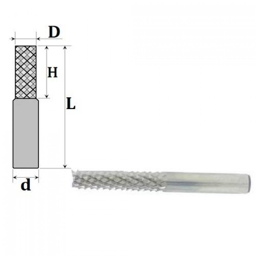 Фреза  D1, H7, d3.175, L40 31-640-010-31-640-010