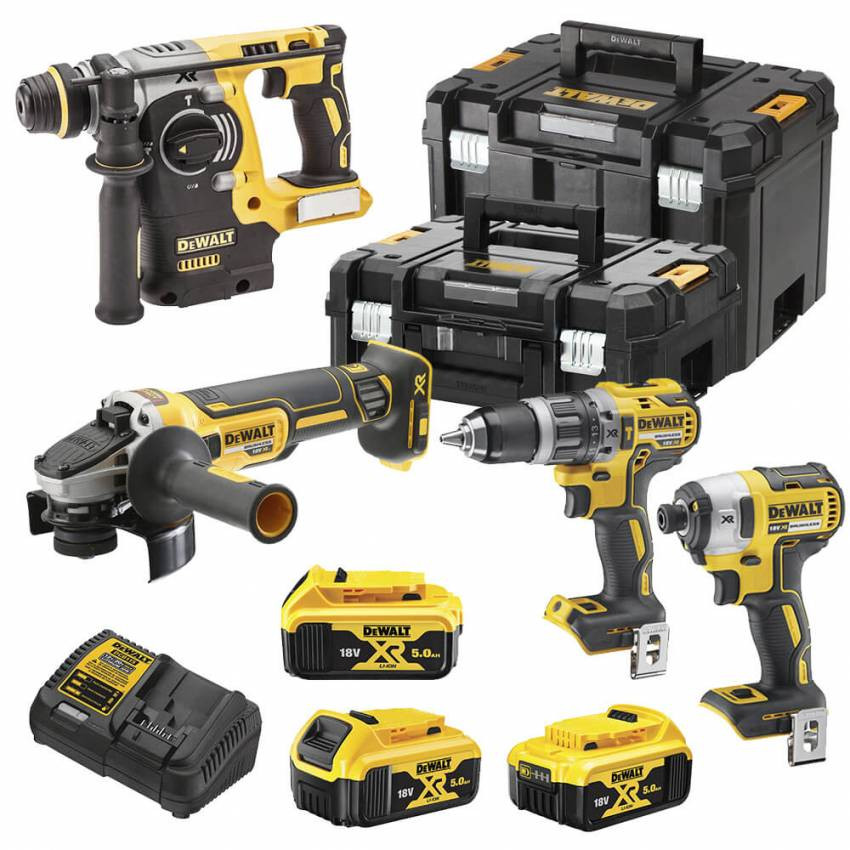 Набір з чотирьох безщеточних інструментів DeWALT DCK422P3T-DCK422P3T