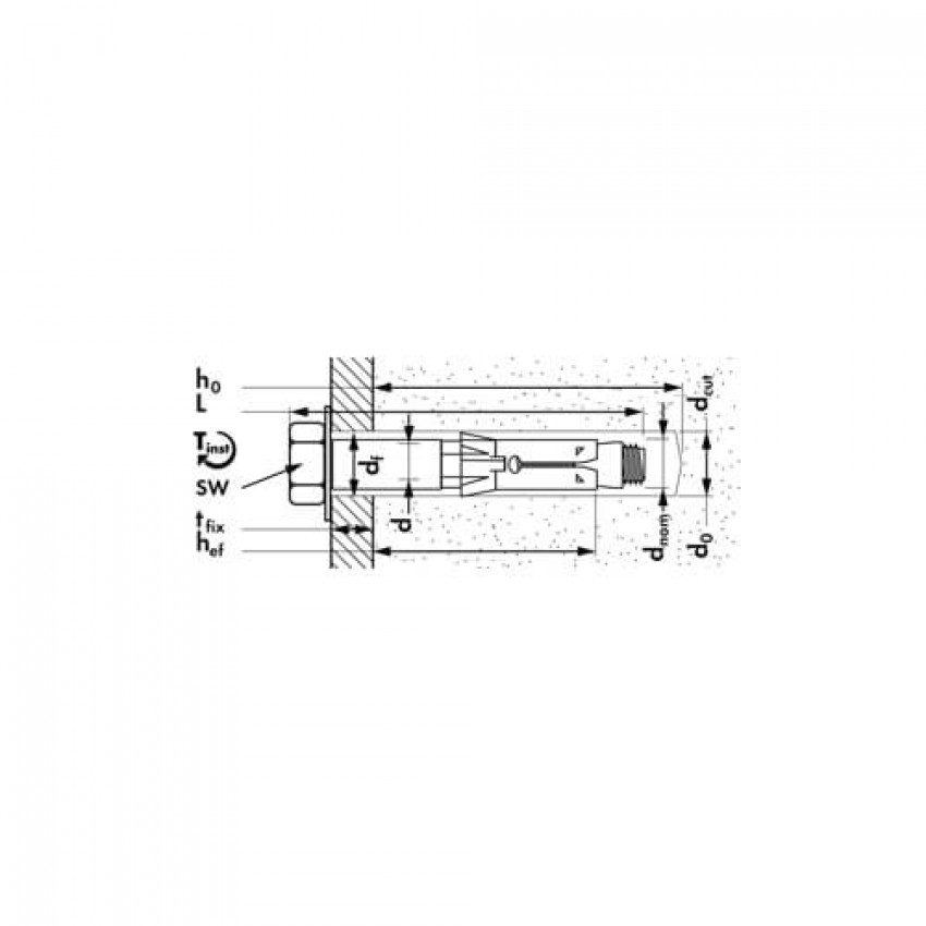 Анкер HL-S (SZ-S) 12x100 / 30 Mungo 1221203-1221203