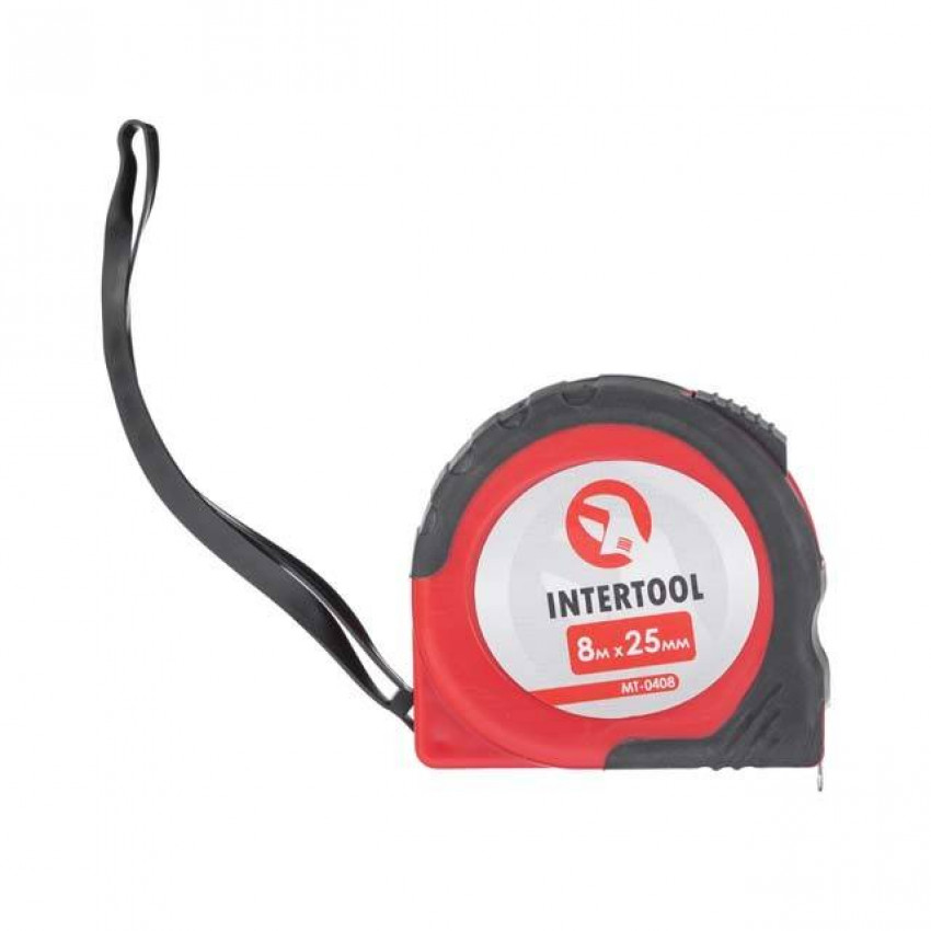 Рулетка з фіксатором 8 м INTERTOOL MT-0408-MT-0408