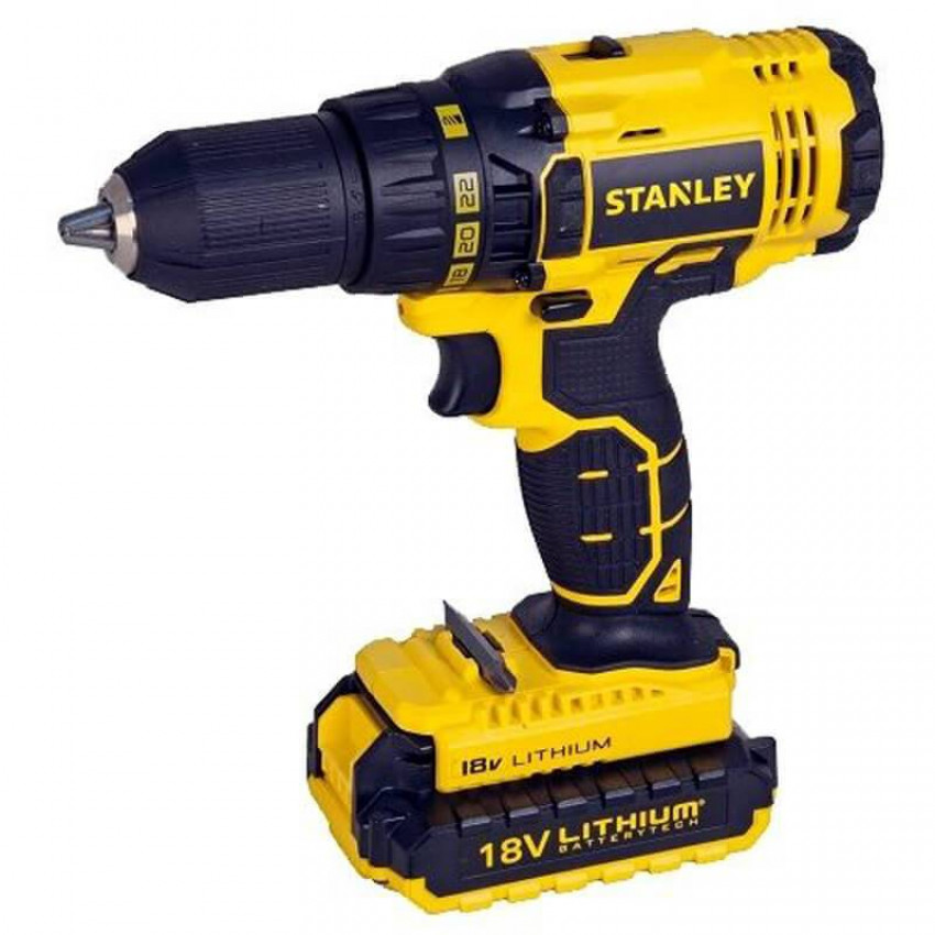 Дриль-шуруповерт акумуляторний STANLEY SCD20S2K-SCD20S2K