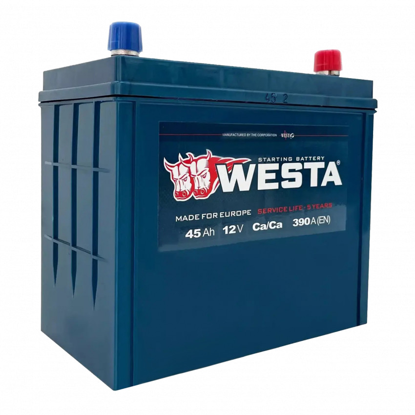 Акумулятор Westa PREMIUM VOLTMAN 6СТ-45 А + зліва-