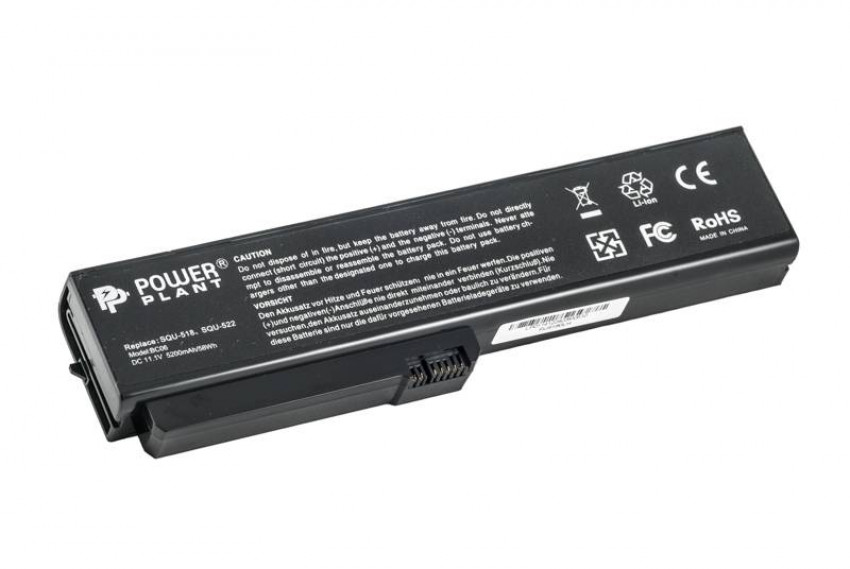 Акумулятор PowerPlant для ноутбуків FUJITSU Amilo V3205 (SQU-522, FU5180LH) 11.1V 5200mAh-NB00000119