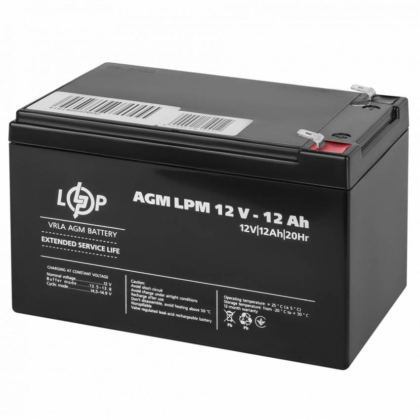 Акумулятор AGM LPM 12V - 12 Ah-