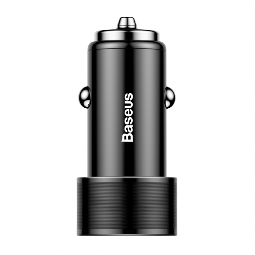 Автомобільний зарядний пристрій Baseus Small Screw 3.4A Dual-USB Lightning Чорний (TZXLD-A01)-