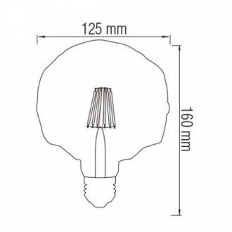 Світлодіодна лампа Filament RUSTIC CRYSTAL-6 6W E27