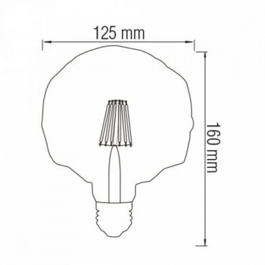 Світлодіодна лампа Filament RUSTIC CRYSTAL-6 6W E27-001-036-0006-010