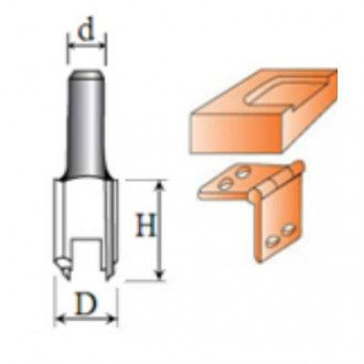 Фреза Пазова пряма №1002 (D20, h12, d8) 08-002-200-[articul]