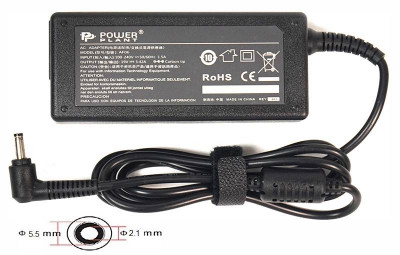 Адаптер для ноутбука PowerPlant ACER 220V, 19V 65W 3.42A (5.5*2.1)-[articul]