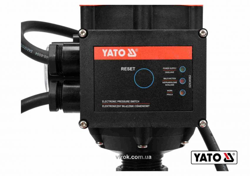 Насос для води поверхневий YATO 600 Вт 3100 л/год 35 м-YT-85360