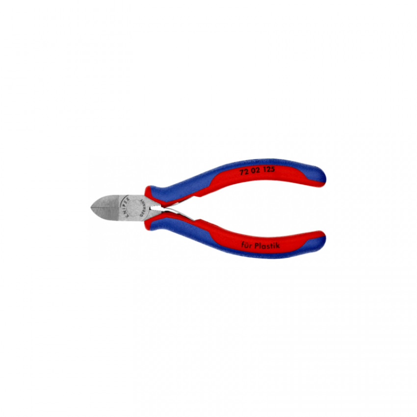 Кусачки бокові для пластмаси KNIPEX 72 02 125-72 02 125