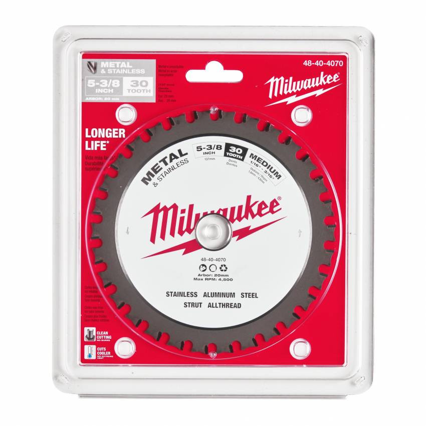 Диск пильний по металу MILWAUKEE, Ø135х20мм, 30 зуб.-48404070