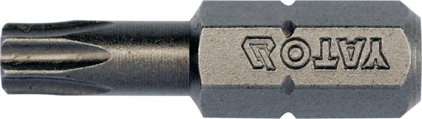 Викрутка насадка YATO "Torx" 1/4", T25, l=25 мм уп. 10 шт. [20/100]-YT-78144