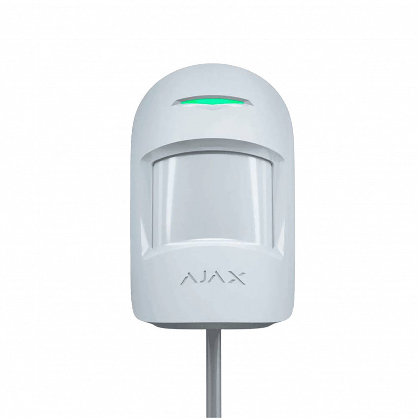 Дротовий датчик руху для приміщень AJAX MotionProtect Plus Fibra (white)-