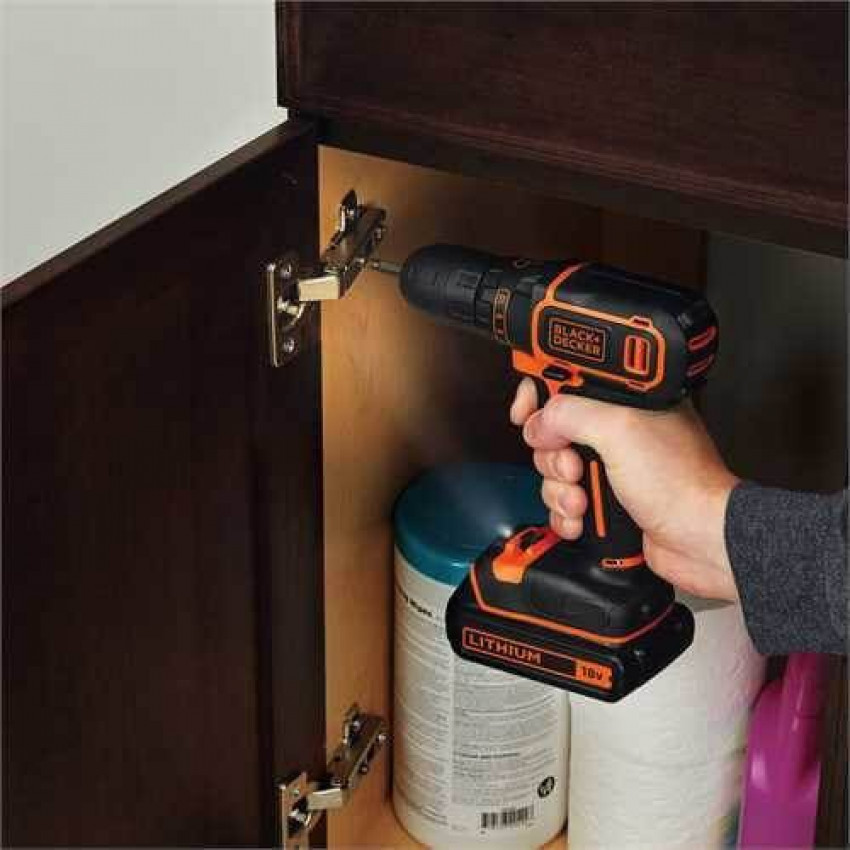 Дриль-шуруповерт акумуляторний BLACK DECKER BDCDD18N-BDCDD18N