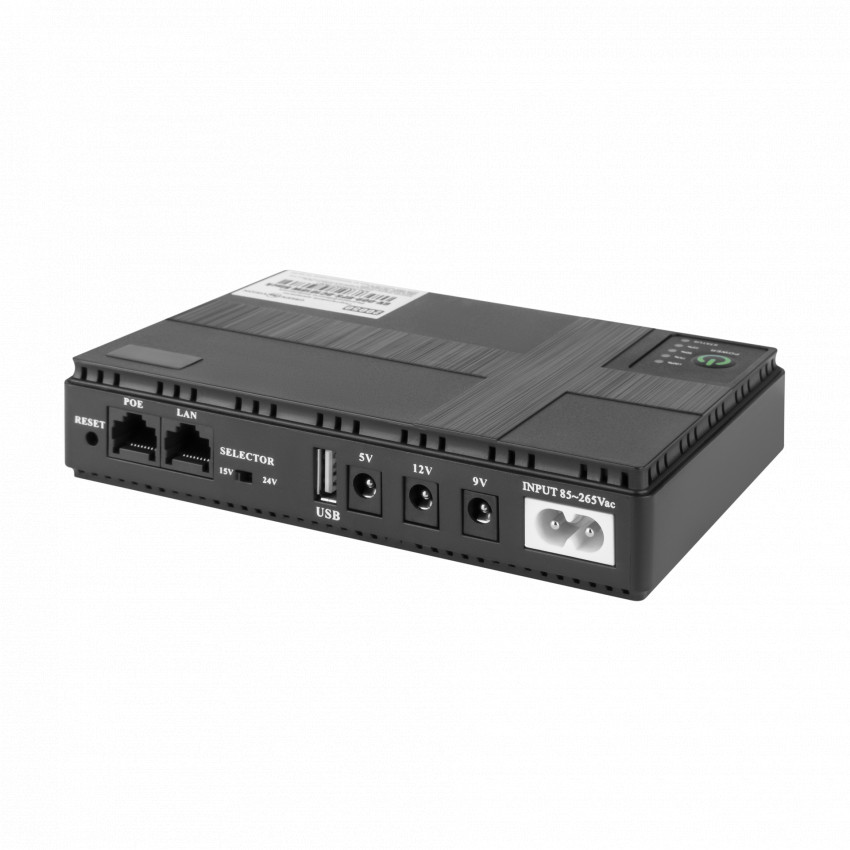 Портативне джерело безперебійного живлення GreenVision GV-009-UPS-DC1018W Black-