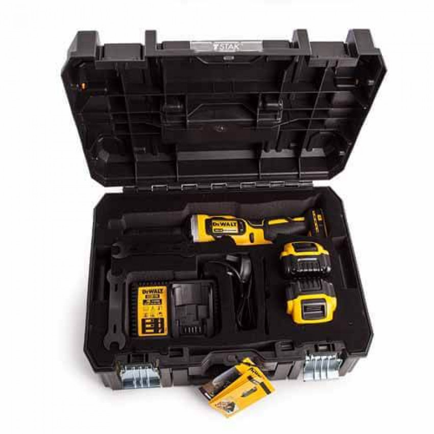 Прямошліфувальна акумуляторна машина безщіткова DeWALT DCG426P2-DCG426P2