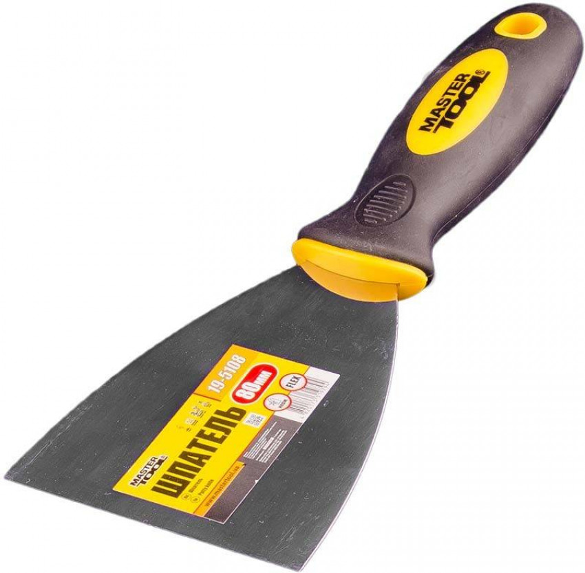 Шпатель MASTERTOOL FLEX 80 мм TPR ручка 19-5108-19-5108