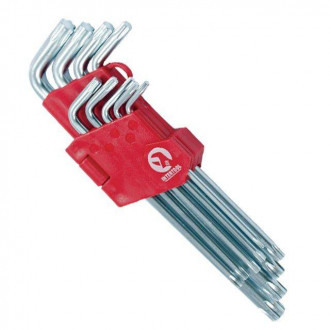 Набір ключів Г-подібних TORX 9 шт, Т10-Т50, Cr-V, Big INTERTOOL HT-0608