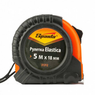 Рулетка Elastica 5 м х 18 мм, прогумований корпус, SPARTA-[articul]