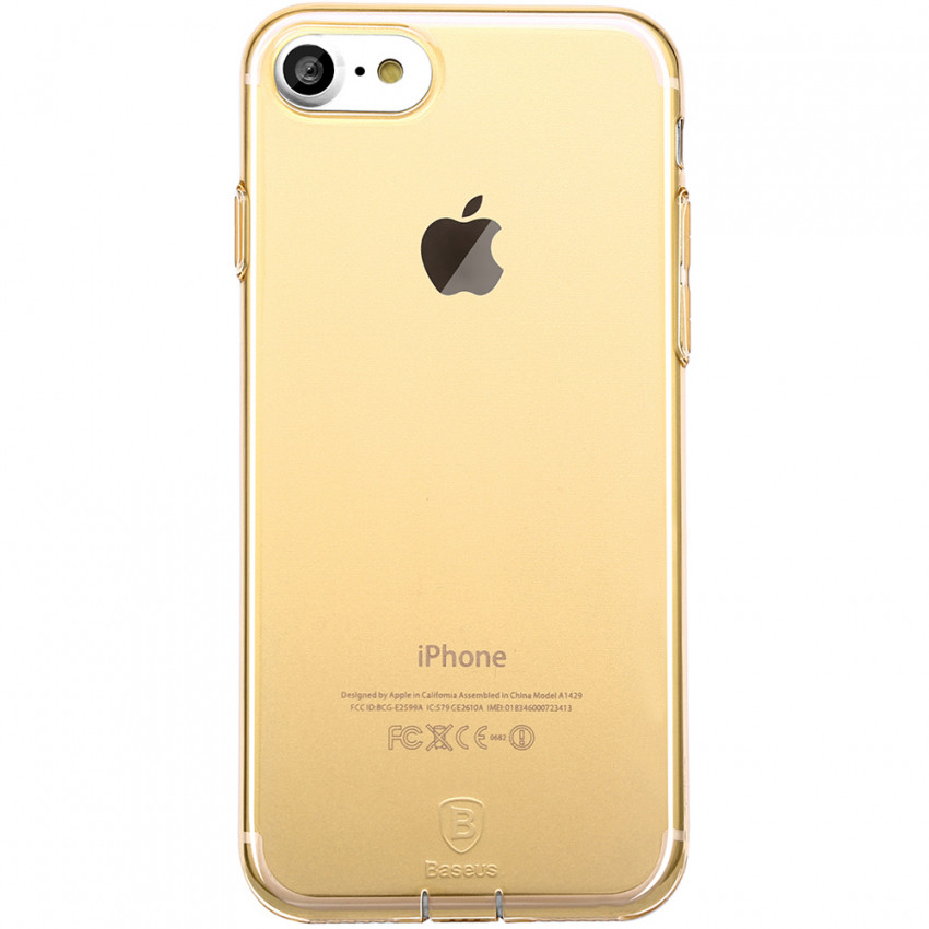 Чохол Baseus для iPhone SE 2020/8/7 Simple Pluggy Gold (ARAPIPH7-A0V)-