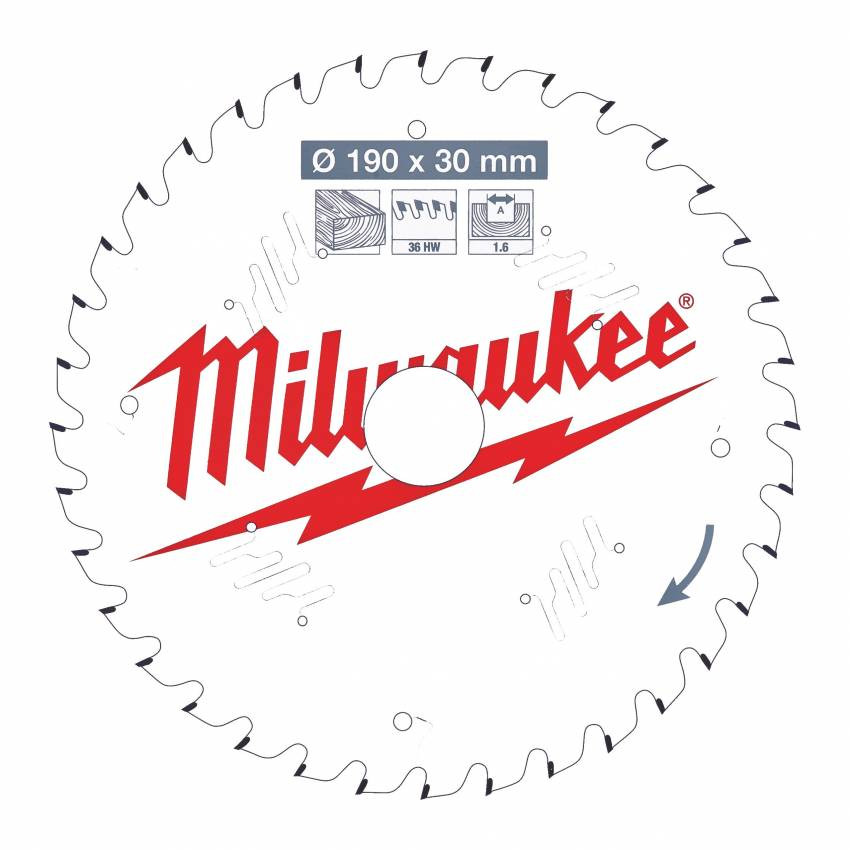 Диск пильний MILWAUKEE, Ø190/30/1,6мм-4932471301